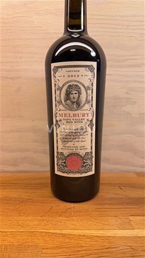 Californiske AVA-er Napa Valley Bond Melbury 2012