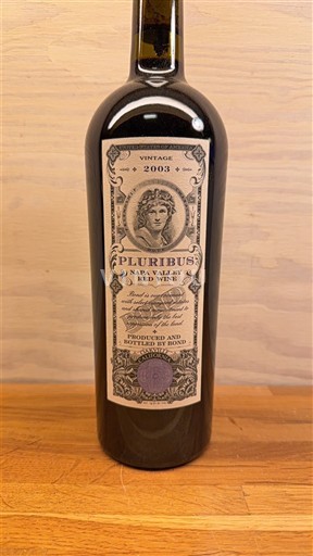 Vinhos Rouge sec Pluribus 2003 EUA AVAs californianas Napa Valley AVA