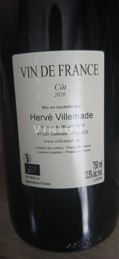 Loiredalen Ikke spesifisert Hervé Villemade Côt 2020