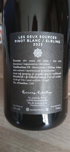 Luxembourgsk Mosel Ikke spesifisert Les Deux Sources Racines Rebelles 2023