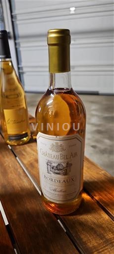 Verërat Blanc moelleux Moelleux Château Bel Air 1999 Francë Bordoja Bordo AOC
