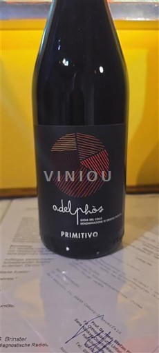 Rượu vang Rouge sec Adelphos 2022 Ý Puglia Không được chỉ định DOC