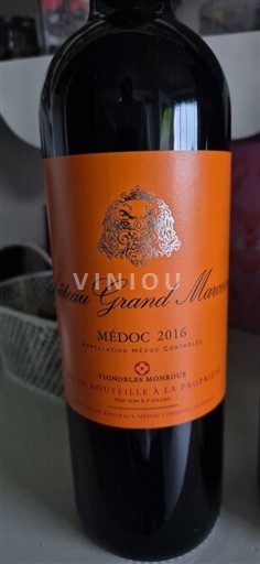 Bordeaux Médoc Château Grand Marcieu 2016