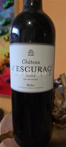 Bordoja Médoc Château Escurac 2009