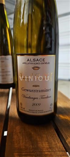 Verërat Blanc moelleux Vendanges Tardives Joseph Cattin 2009 Francë Alsace Vin de France Vendanges Tardives