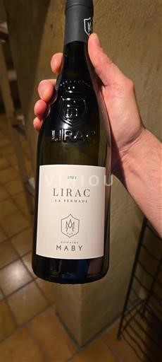 Vinuri Blanc demi-sec La Fermade Maby 2021 Franța Valea Ronului Lirac AOC