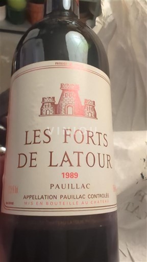 Bordo Pauillac Château Latour Les Forts de Latour 1989