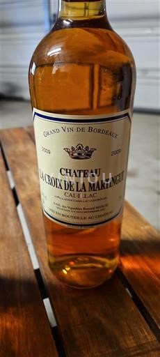 Bordoja Kadilak Château La Croix de la Martingué 2009