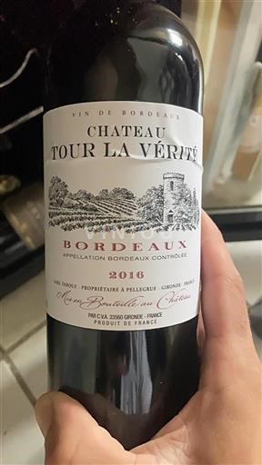 Bordéus Château Tour La Vérité 2016
