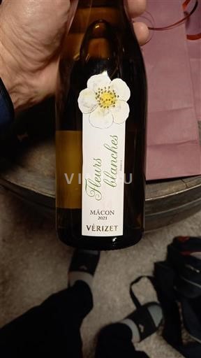 Burgundi Mâcon dhe Mâcon-Village Vérizet Fleurs blanches 2021
