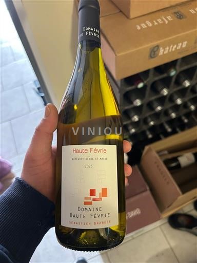 Viinit Blanc sec Domaine Haute Févrie 2025 Ranska Loiren laakso Muscadet-sèvre-et-maine AOC