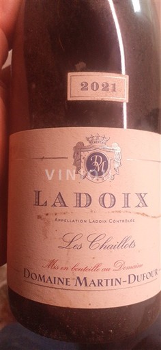 Vina Rouge sec Les Chaillots Domaine Martin-Dufour 2021 Francija Burgundija Ladoix AOC