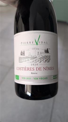 Lugina e Ronës Costières-de-nîmes Pierre Vidal Réserve 2020