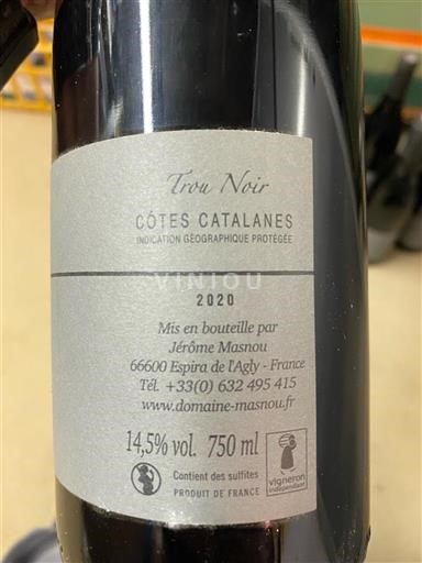 Lengdok dhe Rusionjë Katalanas Bregdetar Domaine Masnou Trou Noir 2020