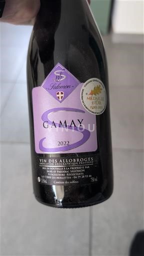 Viner Rouge sec Salomon 2022 Frankrike Alpene og Rhône-landene Allobroges-viner IGP