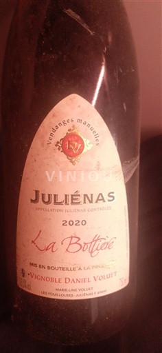 Beaujolais Juliénas Vignoble Daniel Voluet La Bottière 2020