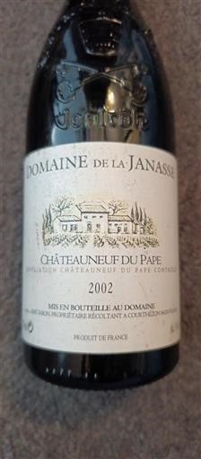 Valle del Ródano Châteauneuf-du-Pape. Domaine La Janasse 2002