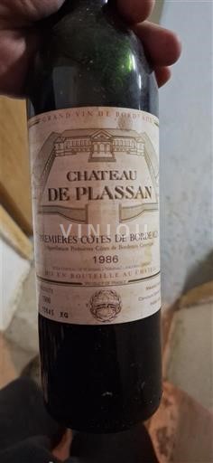 Bordoja Premières-côtes-de-bordeaux Château Plassan 1986