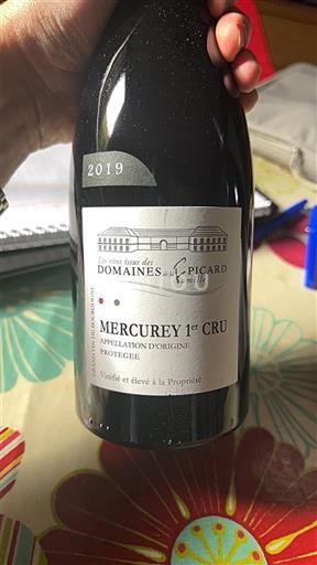 Burgundy Mercurey Premier Cru Domaine Les Domaines A. Picard 2019