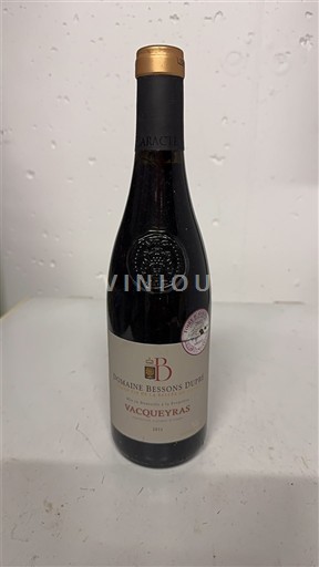 Rhônedalen Vacqueyras Domaine Bessons Dupin 2011