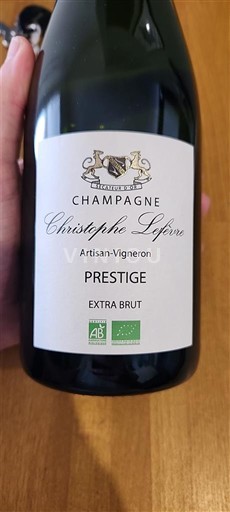 Champagne Sâm-panh Christophe Lefèvre Prestige Không niên vụ
