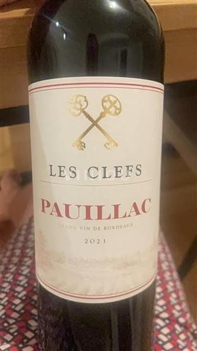 Bordeaux Pauillac Les Clefs 2021