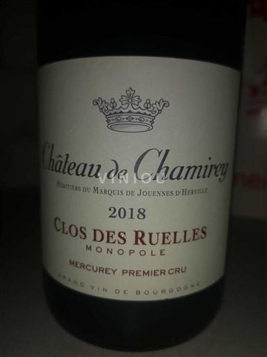Bourgondië Mercurey Premier Cru Château Chamirey Clos des Ruelles Monopole 2018