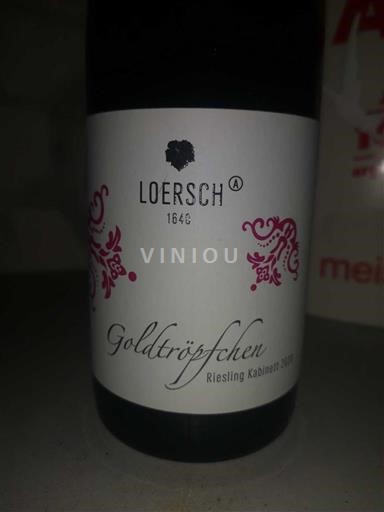 Mosel Loersch Goldtröpfchen Riesling Kabinett 2020