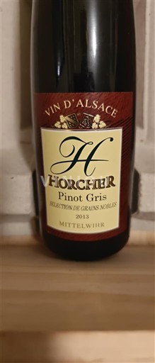 Alsace Horcher Sélection de Grains Nobles 2013