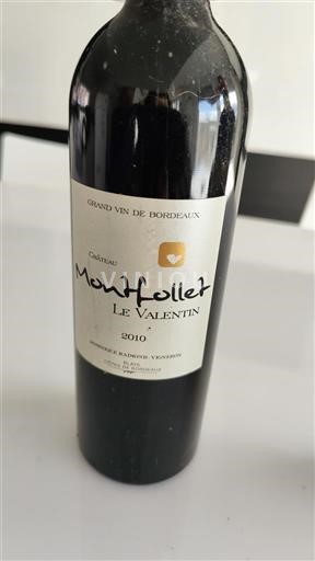 Bordoja Blaye-côtes-de-bordeaux Château Montfollet Le Valentin 2010