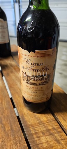 Бордо Château Petit Rey 2003