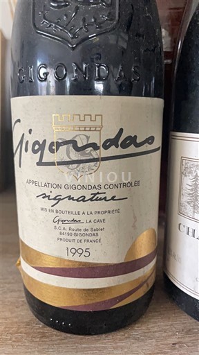 Weine Rouge sec Signature Gigondas La Cave 1995 Frankreich Rhônetal Gigondas AOC