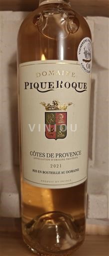 Vine Rosé sec Domaine Pique Roque 2021 Frankrig Provence Côtes-de-Provence AOC