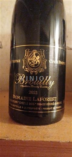 Vinuri Rouge sec Prestige Domaine Laforest 2021 Franța Beaujolais Brouilly AOC
