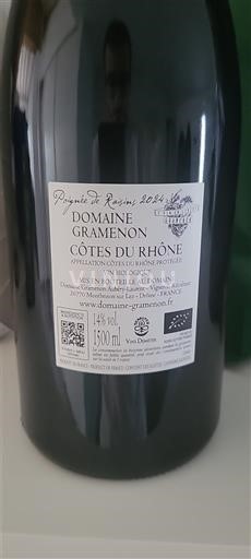 Rhônen laakso Côtes-du-rhône Domaine Gramenon 2024