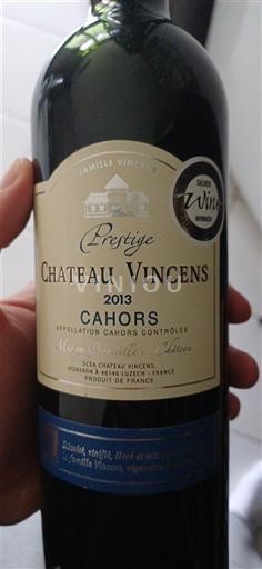 Sørvest Cahors Château Vincens Prestige 2013