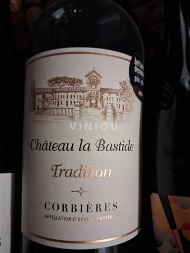 Verërat Rouge sec Tradition Château La Bastide 2018 Francë Languedok Corbières AOC