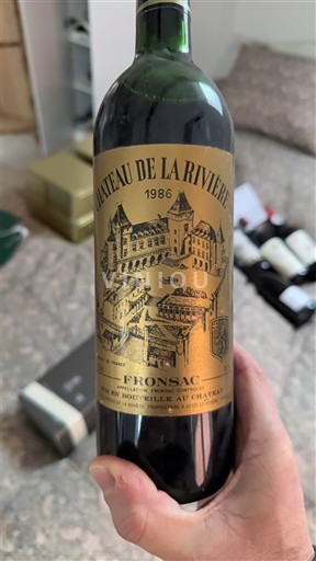 Bordoja Fronsac Château La Rivière 1986