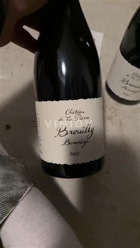 Verërat Rouge sec Bonnège Château La Pierre 2022 Francë Beaujolais Brouilly AOC