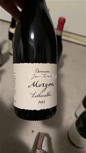 Rượu vang Rouge sec Lathevalle Domaine Jean Loron 2022 Pháp Beaujolais Morgon AOC