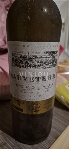Viinit Blanc sec Sauveterre 2010 Ranska Bordeaux AOC