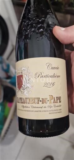 Рона долина Шатонеф-дю-Пап Château Châteauneuf-du-Pape Particulière 2016