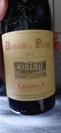 Lugina e Ronës Gigondas Domaine Le Péage 2014
