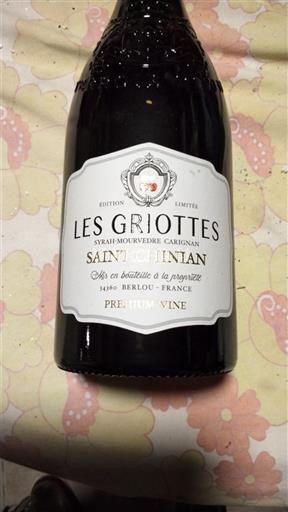 Wijnen Rouge sec Les Griottes 2022 Frankrijk Languedoc Saint-Chinian AOC
