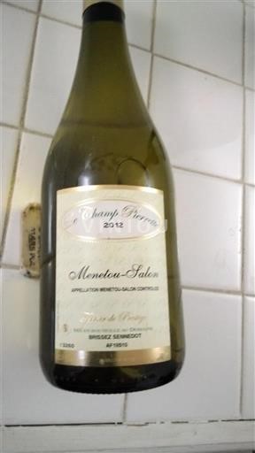 Lugina e Luarës Menetou-salon Domaine Buisse Senejoux Champ Pierrot 2012