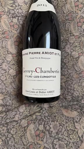 Вина Rouge sec Les Combottes Domaine Pierre Amiot et Fils 2013 Francuska Burgundija Nespecificirano AOC Premier Cru