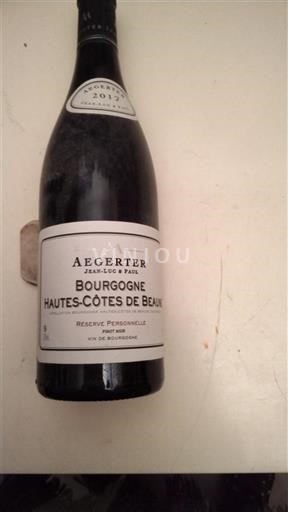 Burgundi Hautes Côtes de Beaune Domaine Aegerter Réserve Personnelle 2017