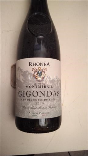 Lugina e Ronës Gigondas Rhonéa Le Pas de Montmirail 2018