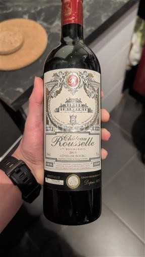 Viner Rouge sec Château Rousseille Non millésimé Frankrike Bordeaux Côtes-de-bourg AOC