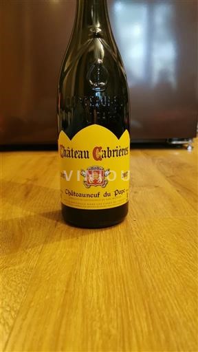 Vinos Rouge sec Château Cabrières 2017 Francia Valle del Ródano Châteauneuf-du-Pape. AOC